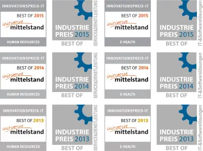 BEST OF Auszeichnungen 2013-2015, Industriepreis, Initiative Mittelstand
