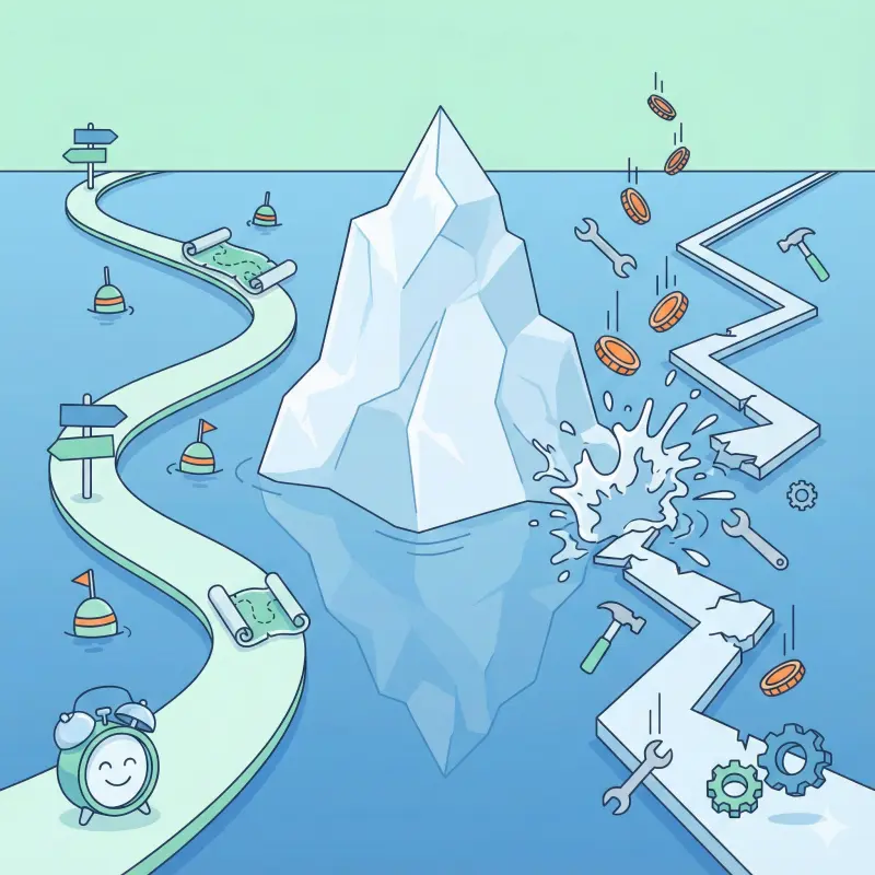 Wie steuert man um den Eisberg herum? Mit einem Plan!